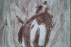 Lavírovaná kresba - 2.A