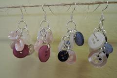 Naušnice z knoflíků