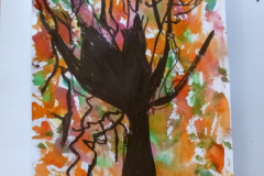 Stromy na podzim - 2.B