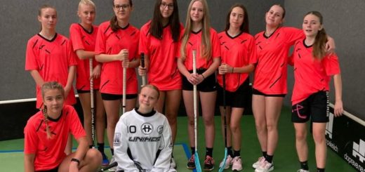 Vítězné družstvo florbalistek
