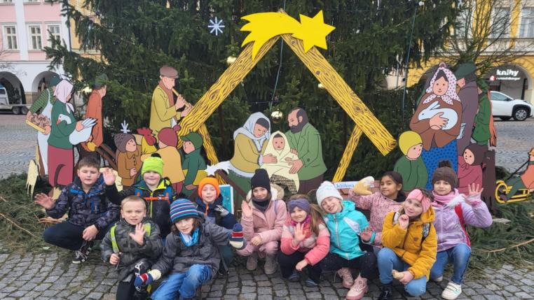 3. B na vánočních trzích v Trutnově