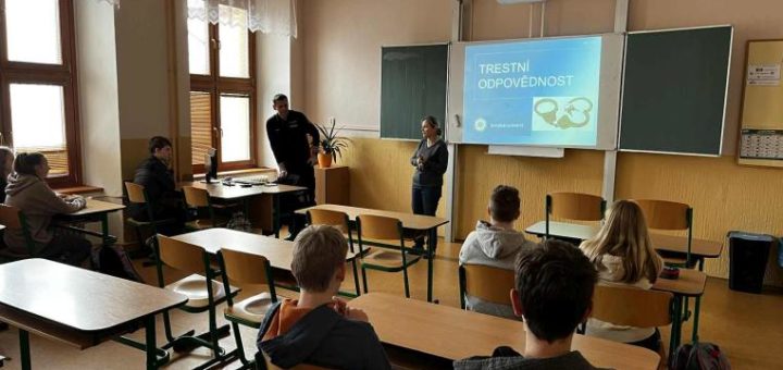 Beseda s policejním preventistou na téma trestní odpovědnost