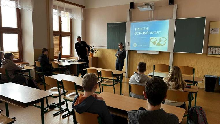 Beseda s policejním preventistou na téma trestní odpovědnost